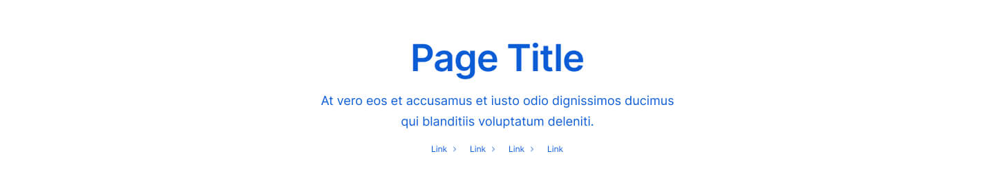 Page header